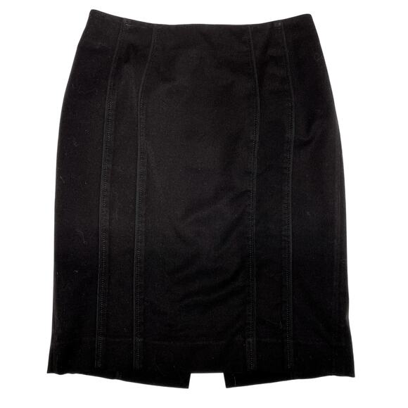 White House Black Market Black Pencil Skirt Size 8 Knee Length - Picture 1 of 9